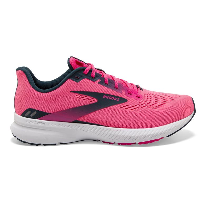 Brooks Women's Launch 8 Light-Cushion Road Running Shoes - Pink/Raspberry/Navy (ROYE92314)